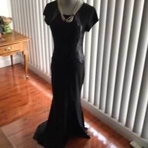 Black lightweight gown